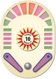<i>Vintage Pinball & Games</i> logo