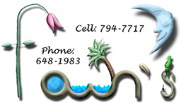 <i>Fawn's</i> business card